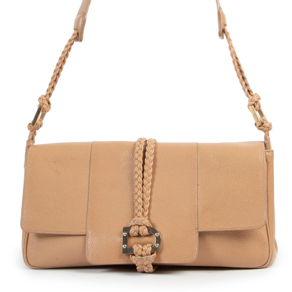 Delvaux Beige Leather Shoulder bag at Labellov online or in store available for a reasonable price and in good condition. Get them now!
