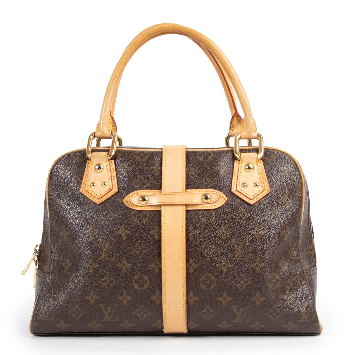 Shop safe online authentic second hand Louis Vuitton Monogram Manhattan Top Handle Bag. Buy online Louis Vuitton Monogram Manhattan Top Handle Bag in a safe way. Shop Louis Vuitton Monogram Manhattan Top Handle Bag online safely.