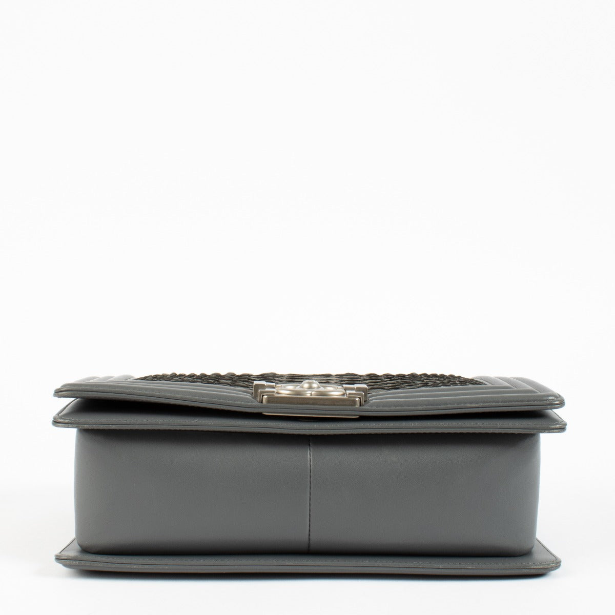 shop 100% authentic second hand Chanel Grey Python Medium Boy Bag on Labellov.com