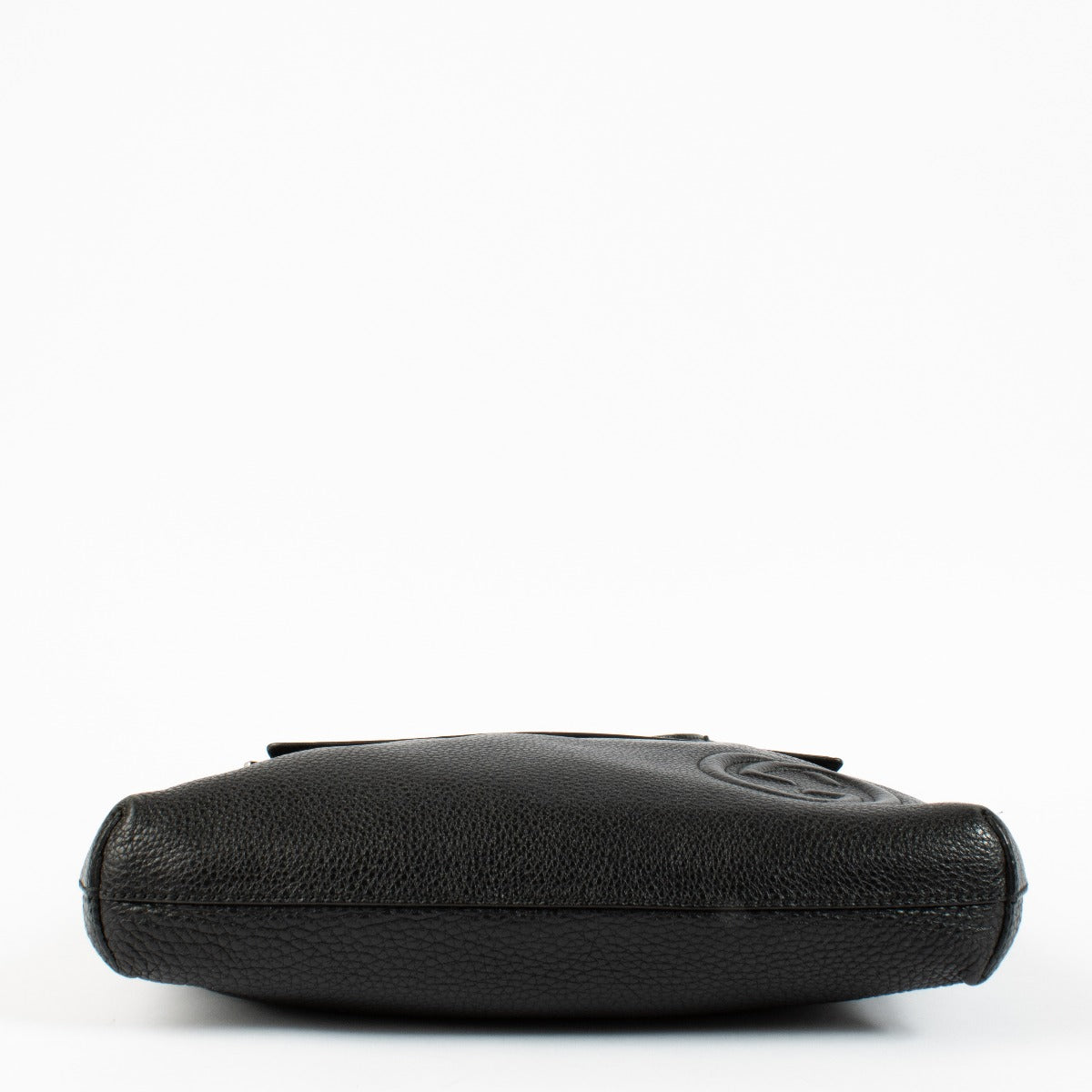 Gucci Zwart Leren Interlocking G Messenger Tas