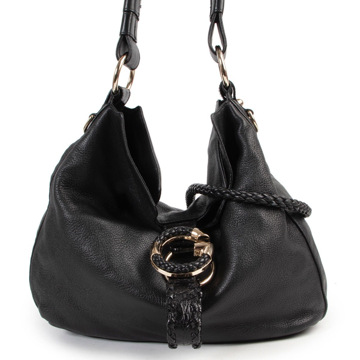 Shop safe online authentic second hand Gucci Black Leather Shoulder Bag . Buy online Gucci Black Leather Shoulder Bag in a safe way. Shop Gucci Black Leather Shoulder Bag online safely.