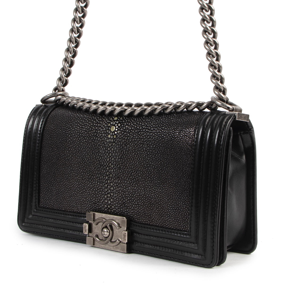 Shop rare collector's item Chanel Boy Galuchat Bag at Labellov