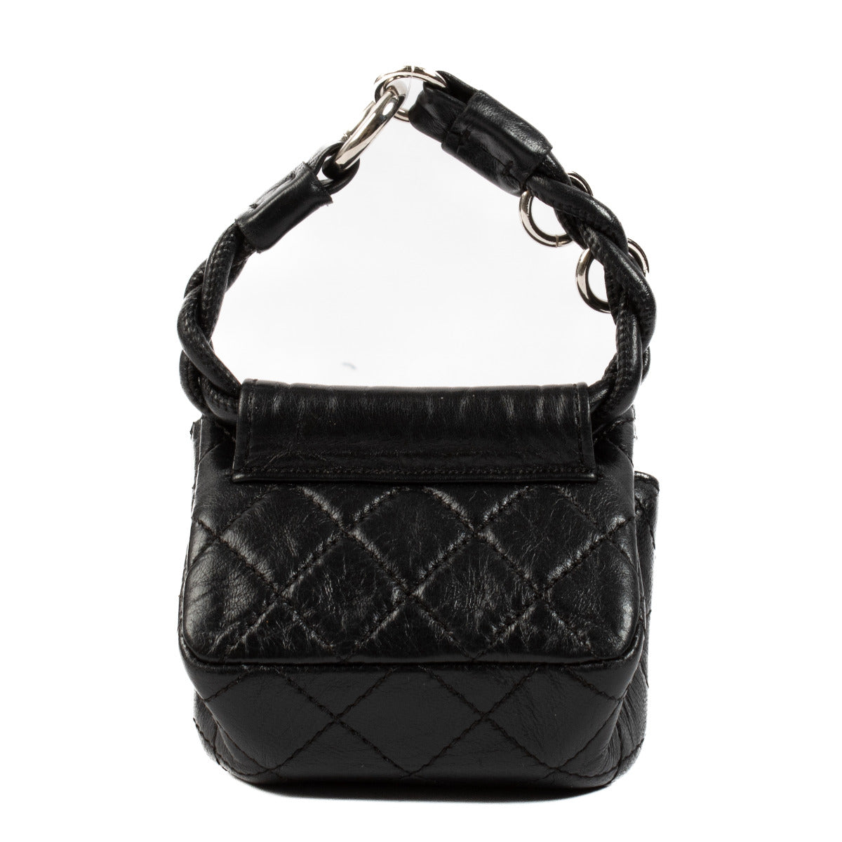 Chanel 2008 Black 2.55 Mini Wrist/Ankle Bag