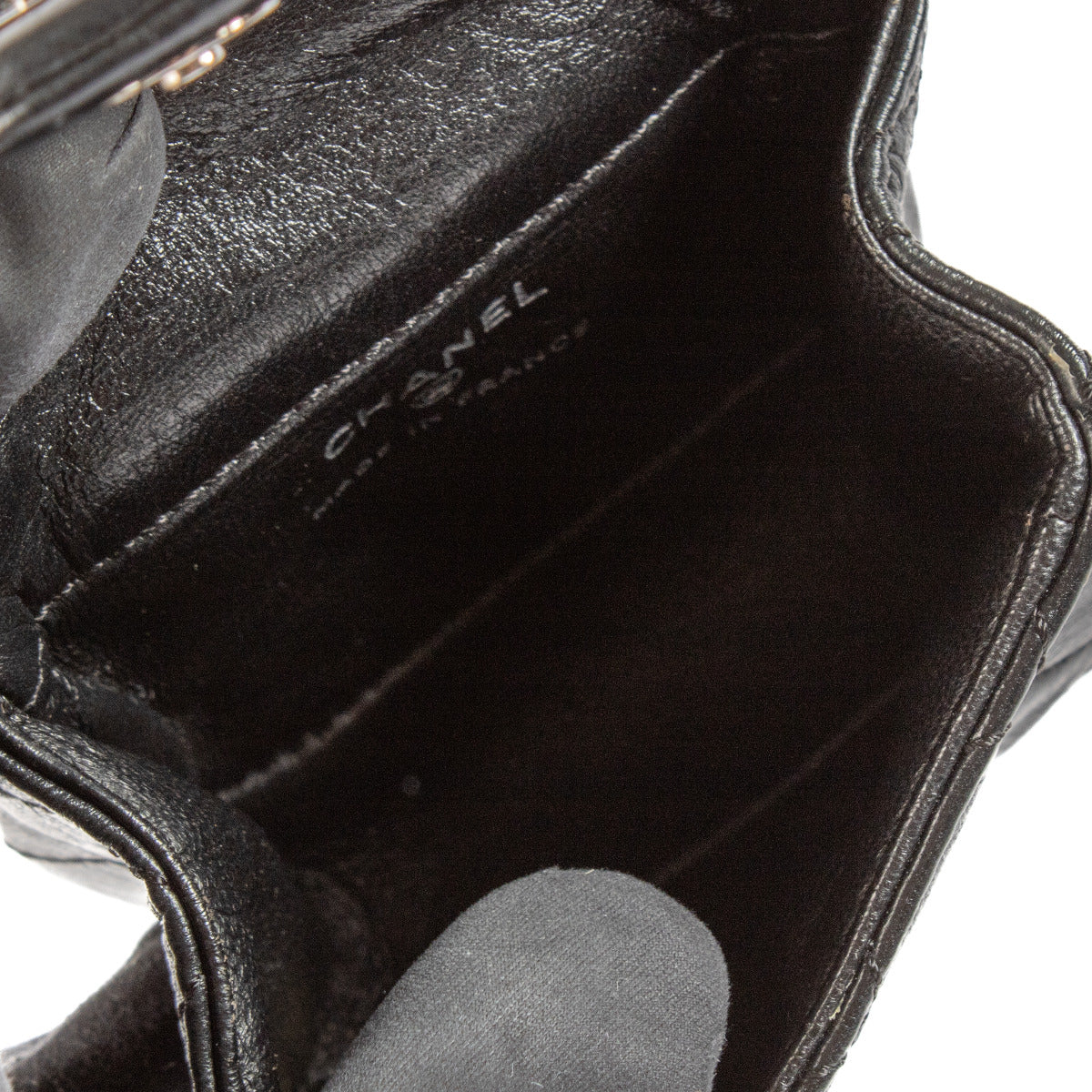 Chanel 2008 Black 2.55 Mini Wrist/Ankle Bag