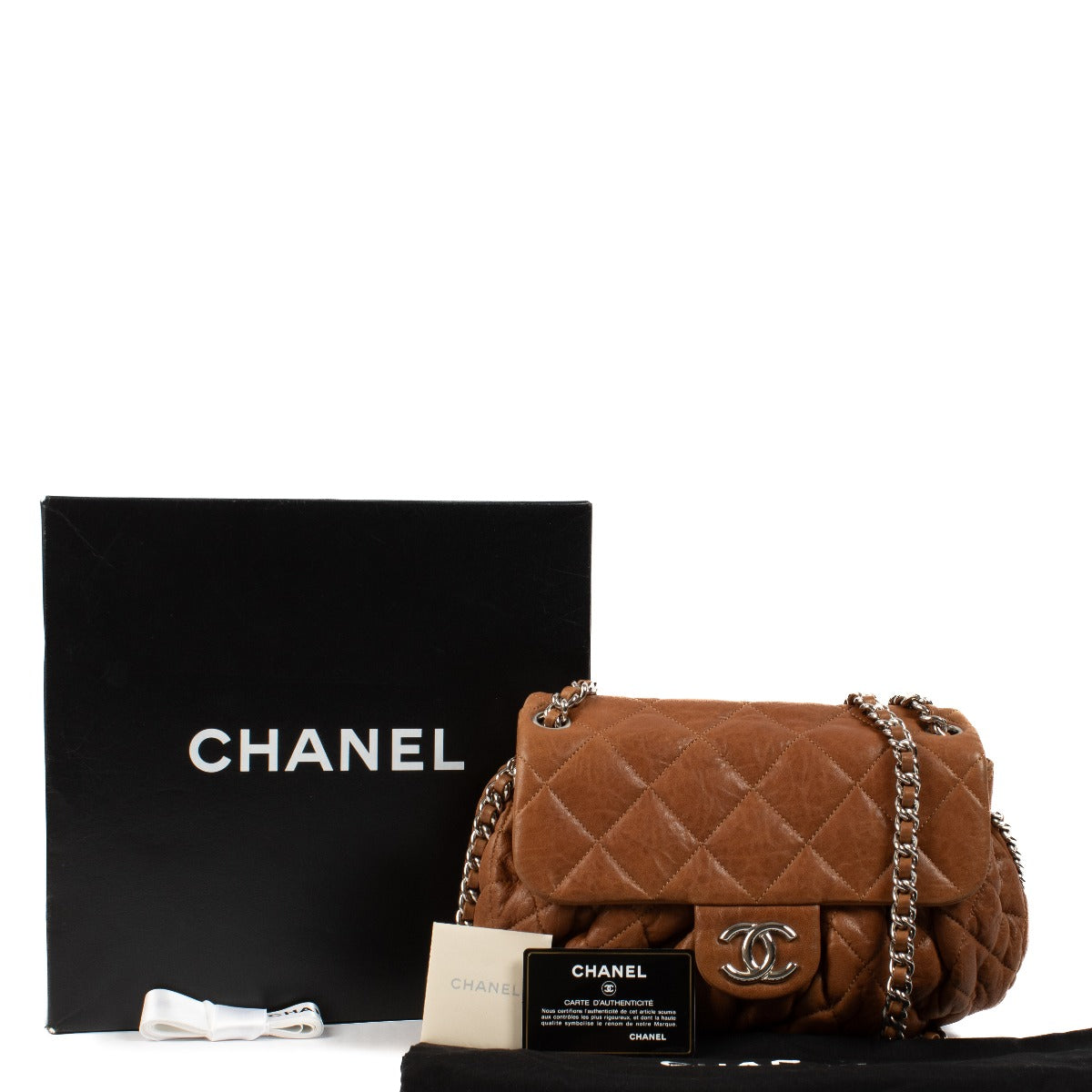 Shop 100% authentic secondhand Chanel Camel Quilted Bubble Chain Around Flap Bag on Labellov.com