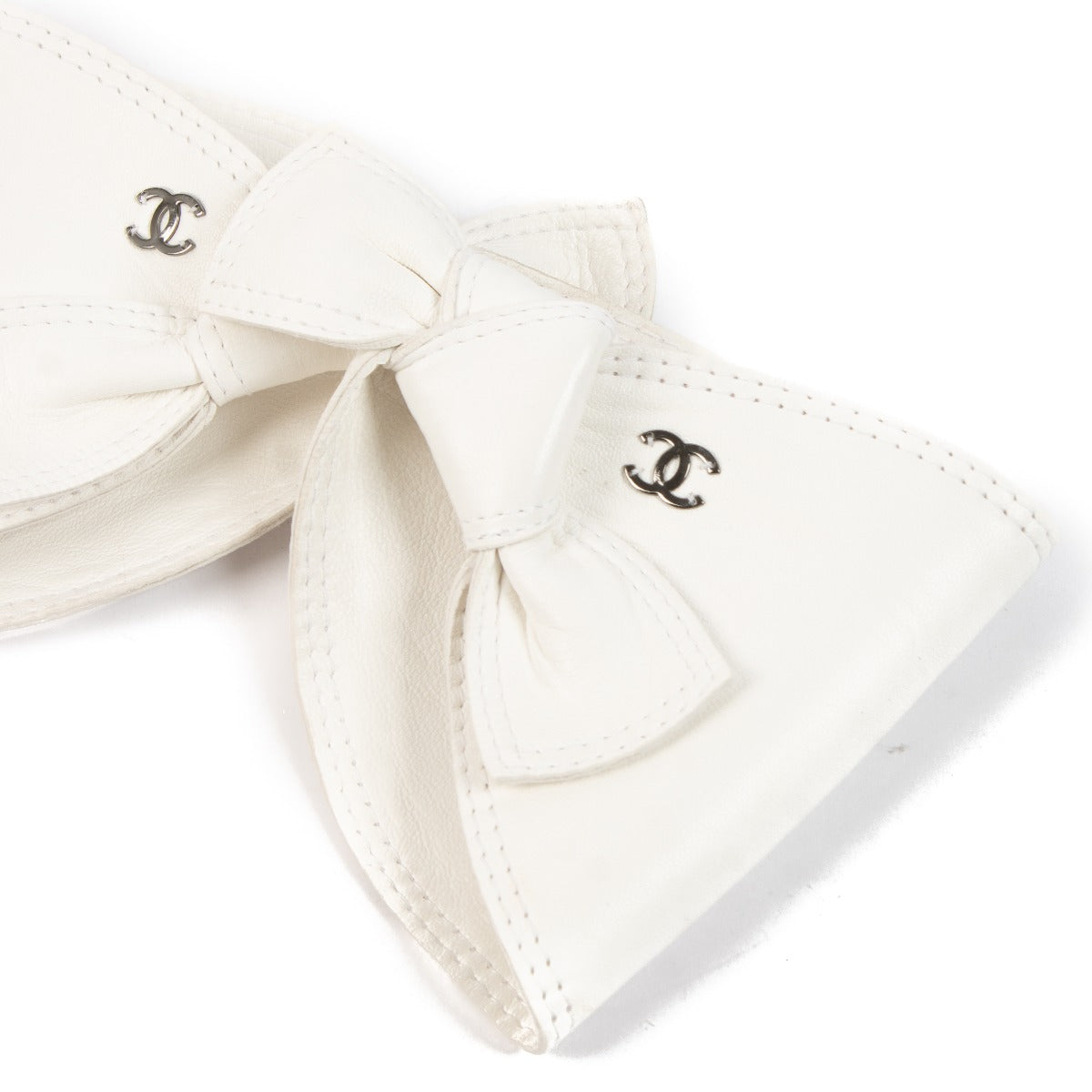 Shop 100% authentic secondhand Chanel White Lambskin Bridal Gloves - Size 7 1/2 on Labellov.com