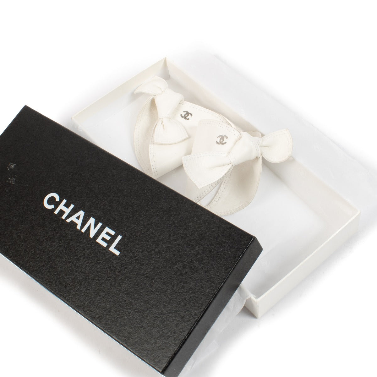 Shop 100% authentic secondhand Chanel White Lambskin Bridal Gloves - Size 7 1/2 on Labellov.com