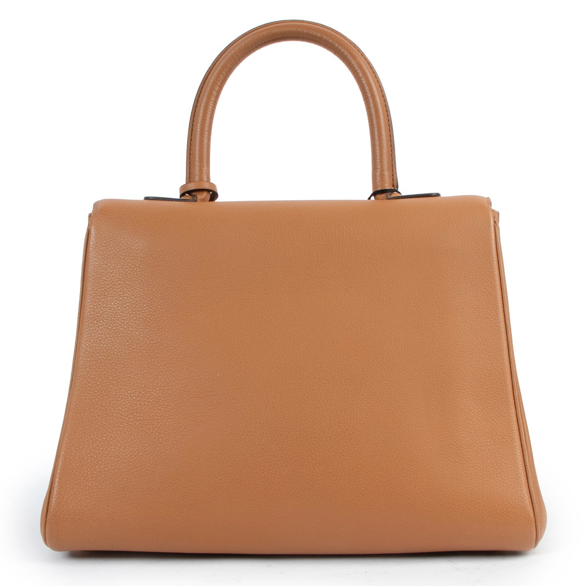 Shop safe online at Labellov in Antwerp this 100% authentic second hand Delvaux Brillant MM Fauve + Strap