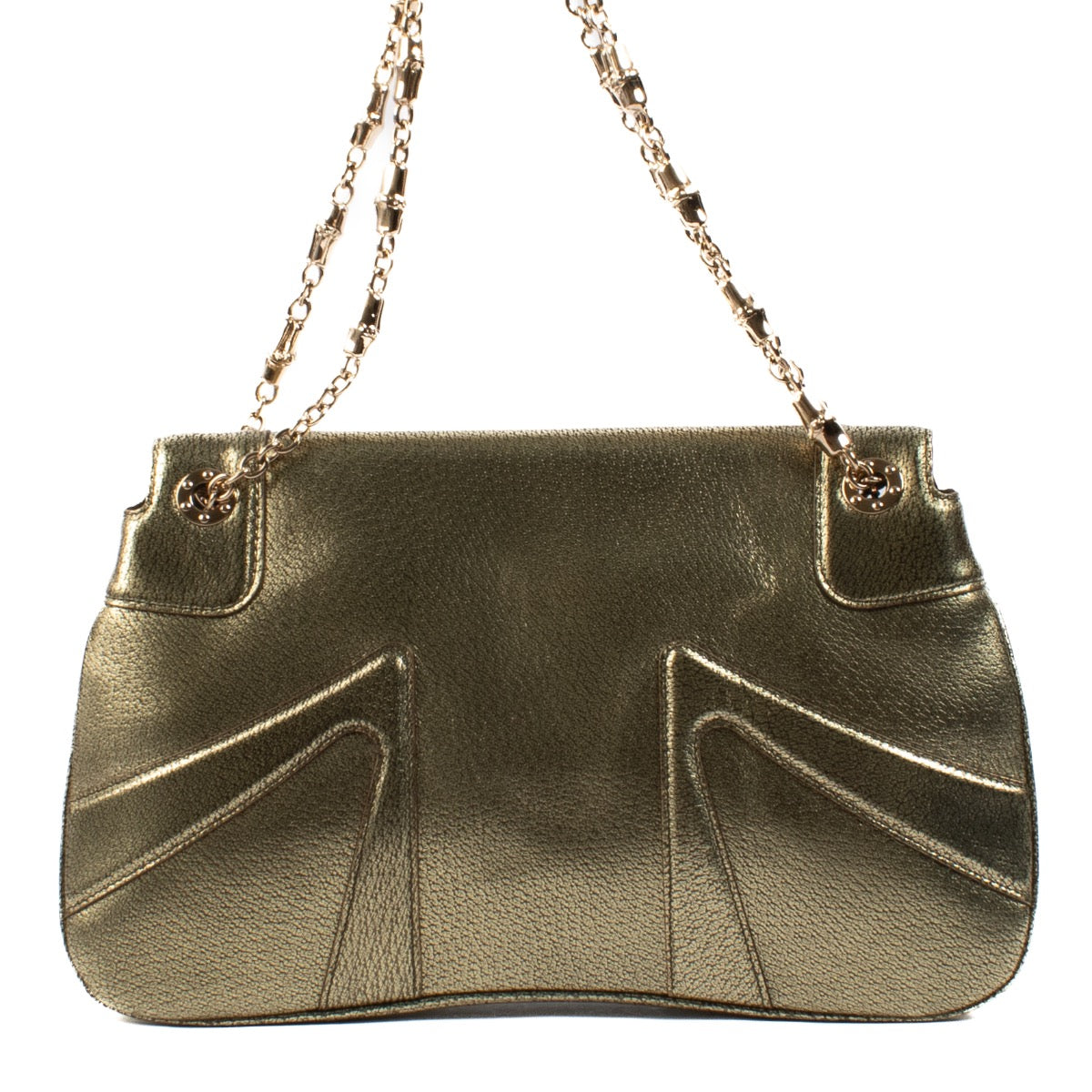 Shop safe online at Labellov in Antwerp, Brussels and Knokke this 100% authentic second hand Gucci Gold Goatskin Dragon Shoulder Bag. Veilig online tweedehands authentieke Gucci Gold Goatskin Dragon Shoulder handtas kopen bij Labellov.