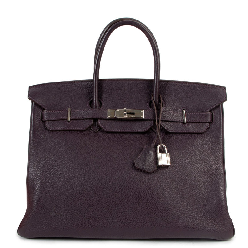 Hermès Birkin 35 Raisin Togo Palladium Hardware
