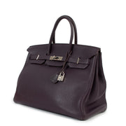 Hermès Birkin 35 Raisin Togo Palladium Hardware