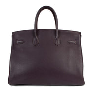 Shop authentic second hand luxury vintage designer hermes birkin 35 purple togo on labellov.com