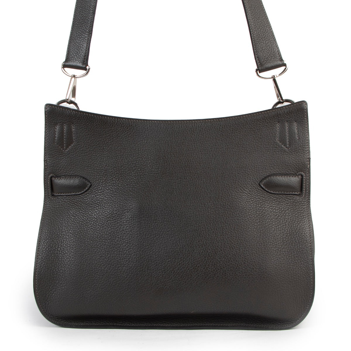 Shop safe online at Labellov in Antwerp this 100% authentic Hermès Jypsière 34 Graphite Taurillon Clemence PHW in as new condition