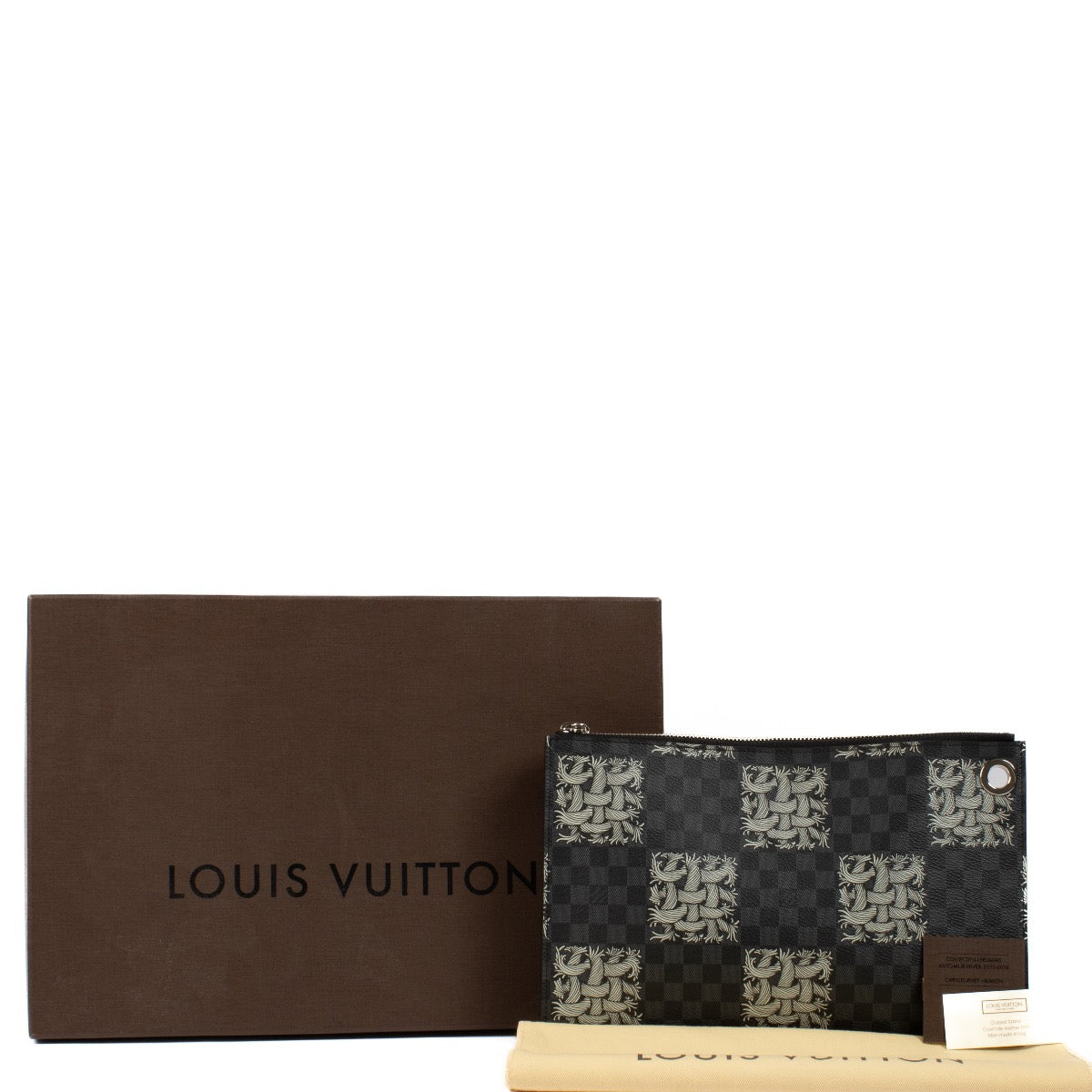shop 100% authentic second hand Louis Vuitton Damier Graphite Rope Pochette Jour PM on Labellov.com
