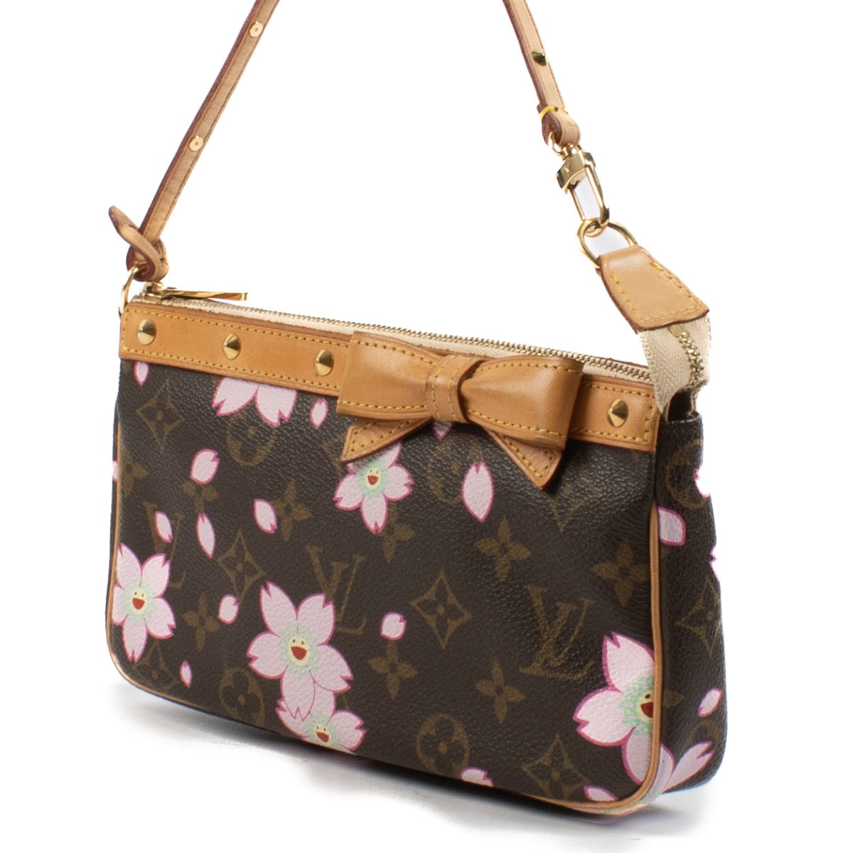 Louis Vuitton Takashi Murakami Monogram Cherry Blossom Pochette Accessoires