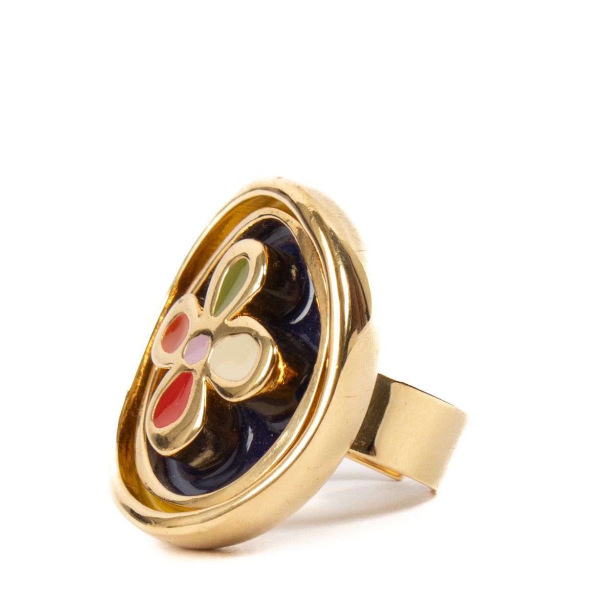 Louis Vuitton Enamel Flower Ring