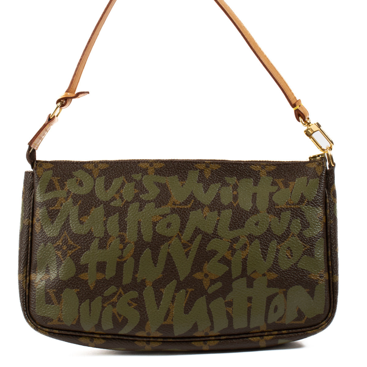 Louis Vuitton Monogram Graffiti Pochette Accessoires for the best price at Labellov secondhand luxury in Antwerp and Knokke. We buy and sell your preloved and brand new designer bags.