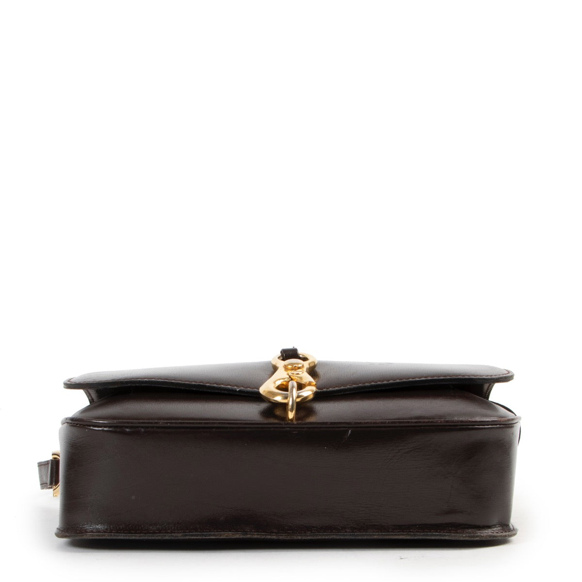 Shop safe online 100% authentic second hand Delvaux Dark Brown Vintage Shoulder Bag at Labellov in Antwerp.