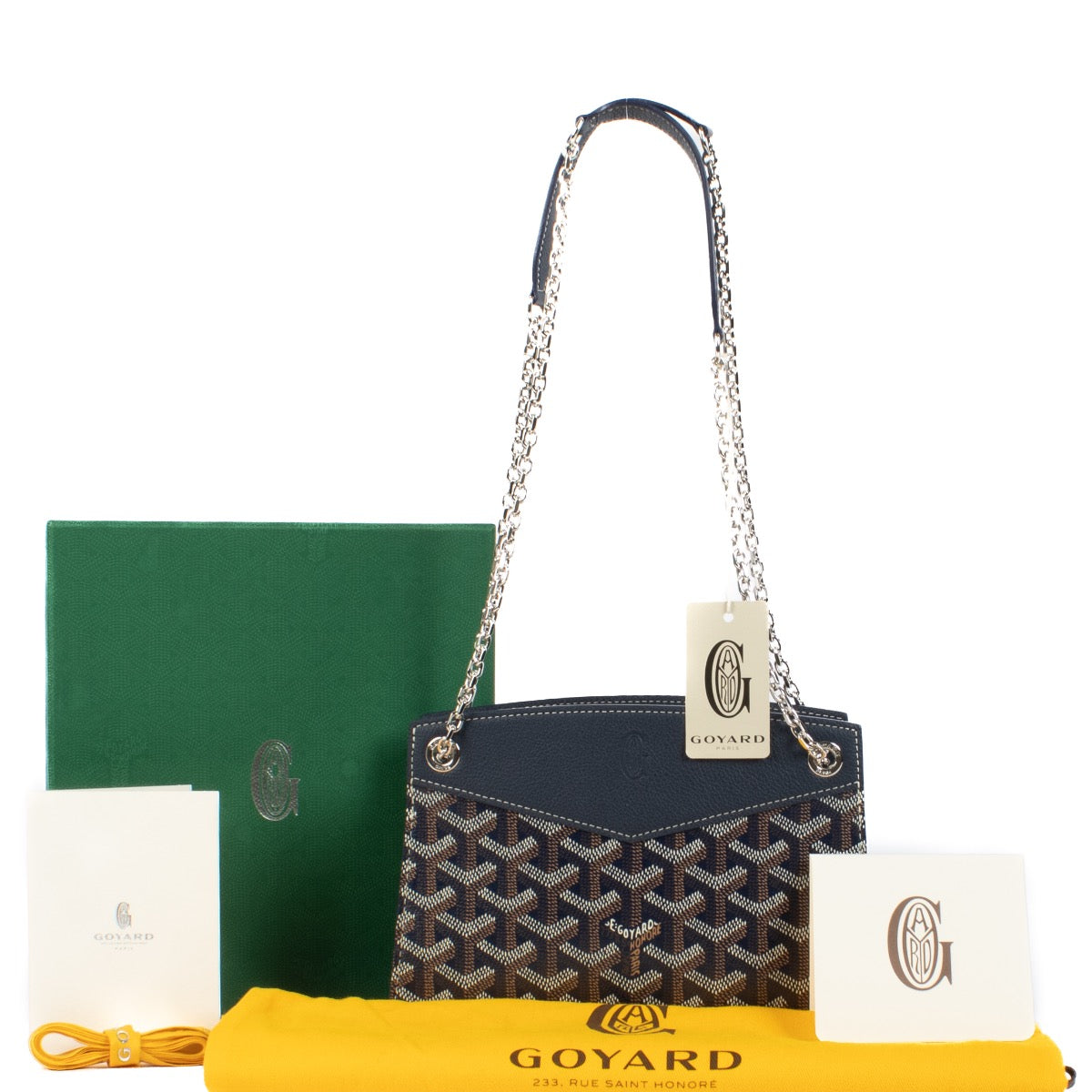Shop 100% authentic Goyard Blue Rouette Structuré Mini Bag at Labellov.com.