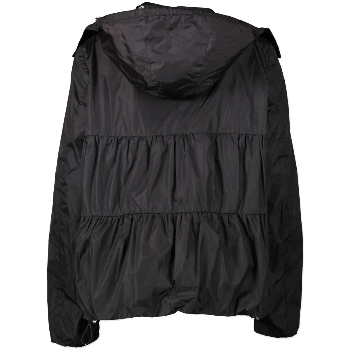 Shop safe online authentic second hand Moncler Black Raincoat Jacket in Moncler Size 4 at the right price at Labellov.com.
