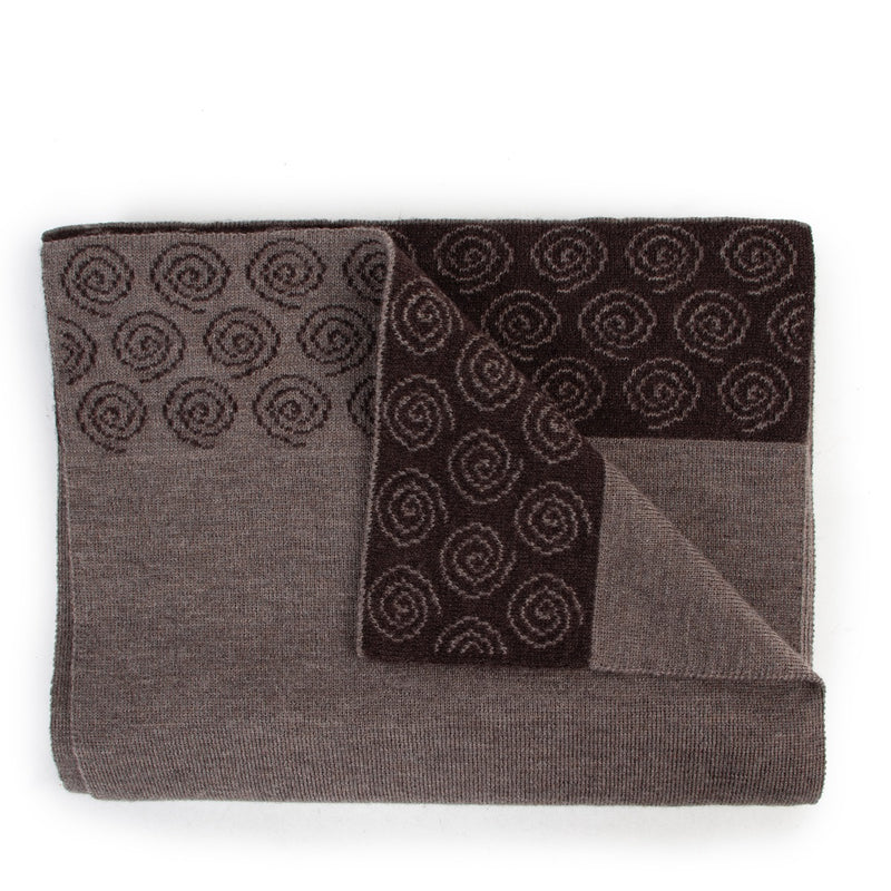 Shop safe online authentic second hand Delvaux Brown Merino Wool Scarf And Beanie in very good condition at Labellov.com.