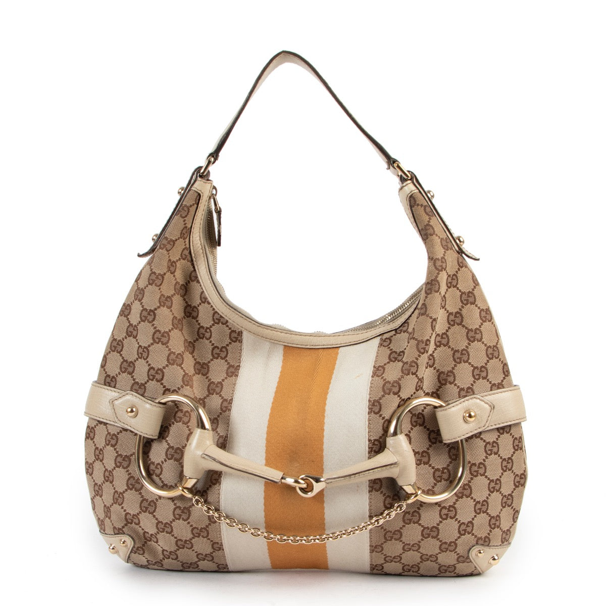 Sac bandoulière Gucci Monogram Horsebit