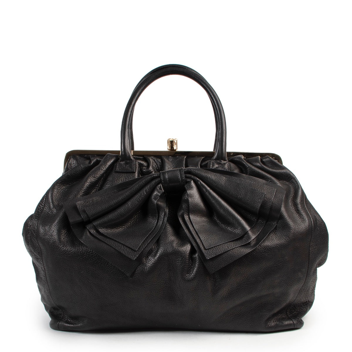 Shop safe online authentic second hand Red Valentino Black Top Handle Bag. Buy online Red Valentino Black Top Handle Bag in a safe way. Shop Red Valentino Black Top Handle Bag online safely.