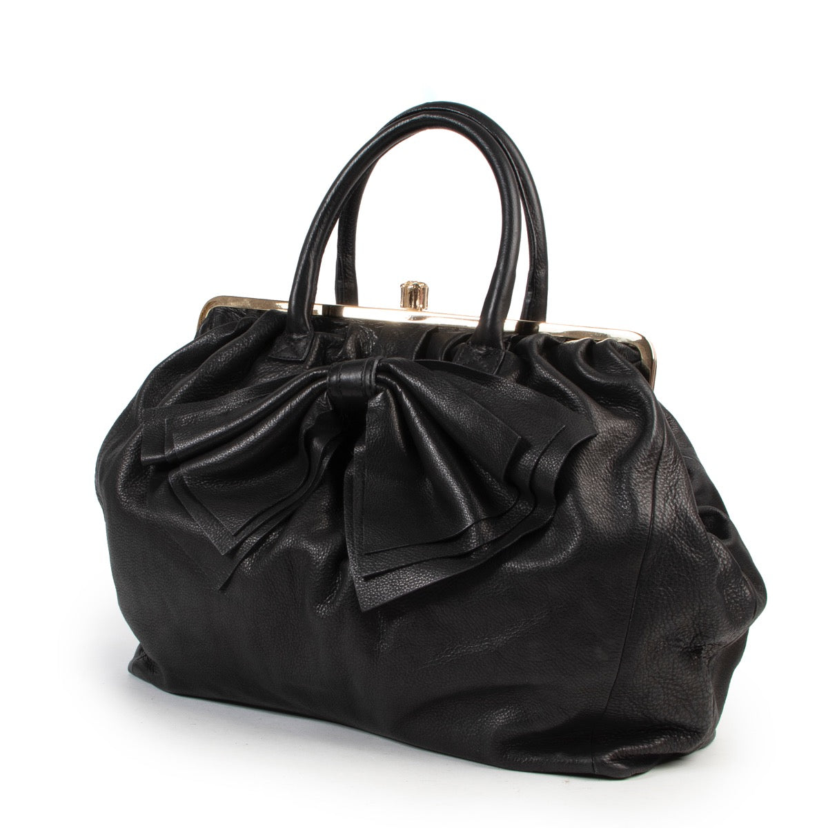 Shop safe online authentic second hand Red Valentino Black Top Handle Bag. Buy online Red Valentino Black Top Handle Bag in a safe way. Shop Red Valentino Black Top Handle Bag online safely.