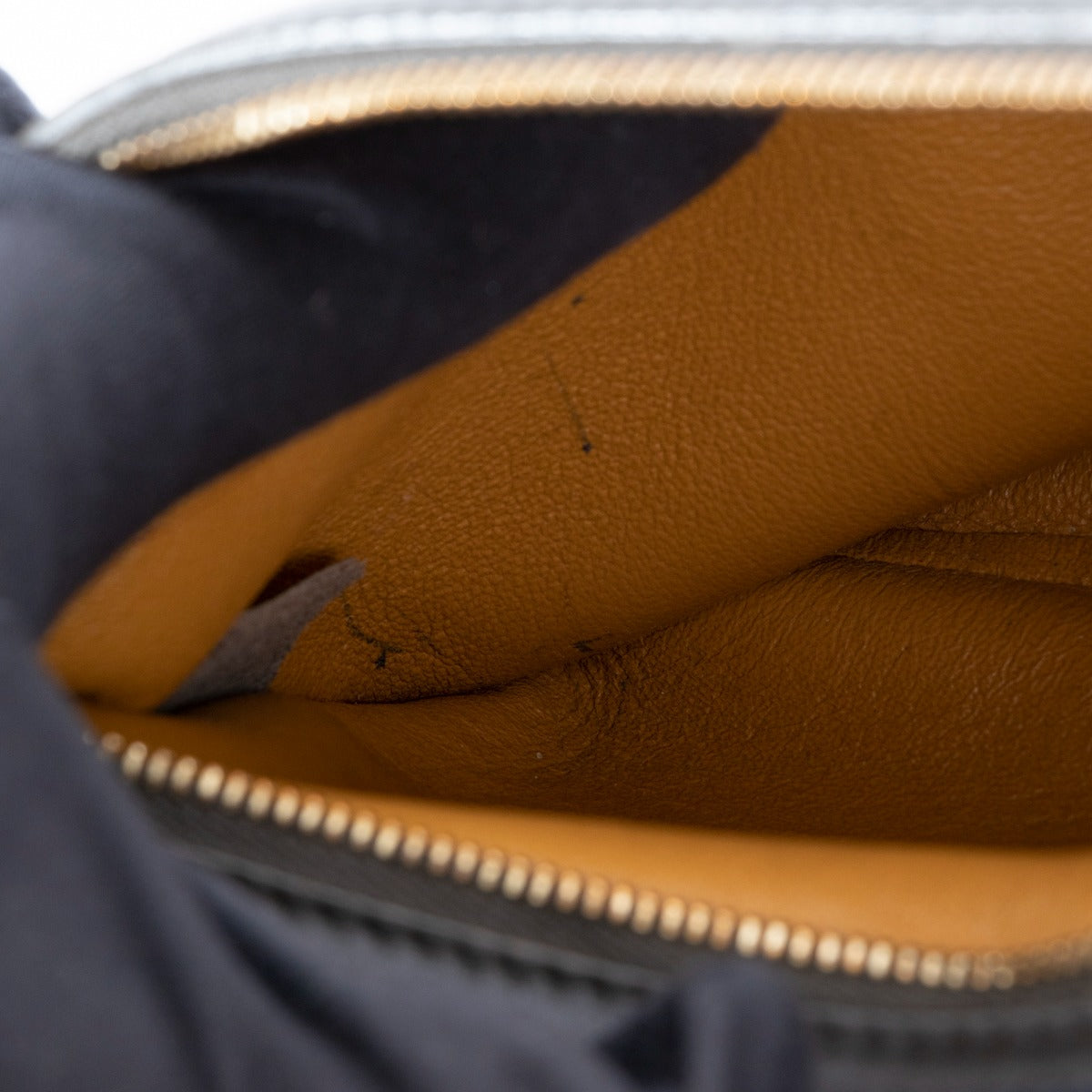Celine Brown Calfskin & Orange Suede Medium Trapeze Top Handle Bag