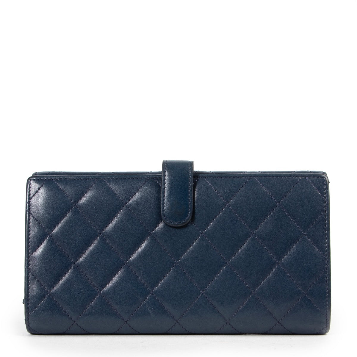 Shop safe online authentic second hand Chanel Blue CC Cambon Long Wallet at the right price.