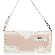 Buy an authentic second hand Christian Dior Pink And White Patent Leather D'Trick Shoulder Bag in very good condition at Labellov Antwerp.