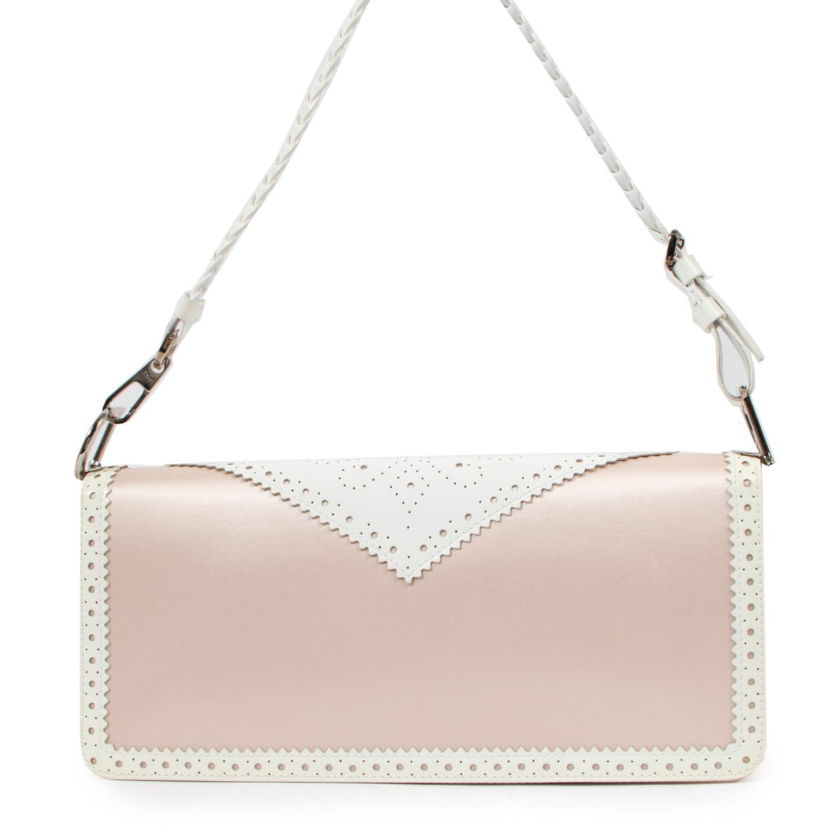Christian Dior Roze Satijnen D'Trick Schoudertas