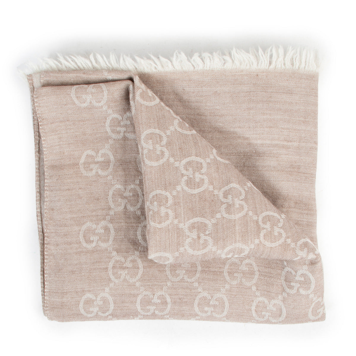 Écharpe Monogramme Beige Gucci