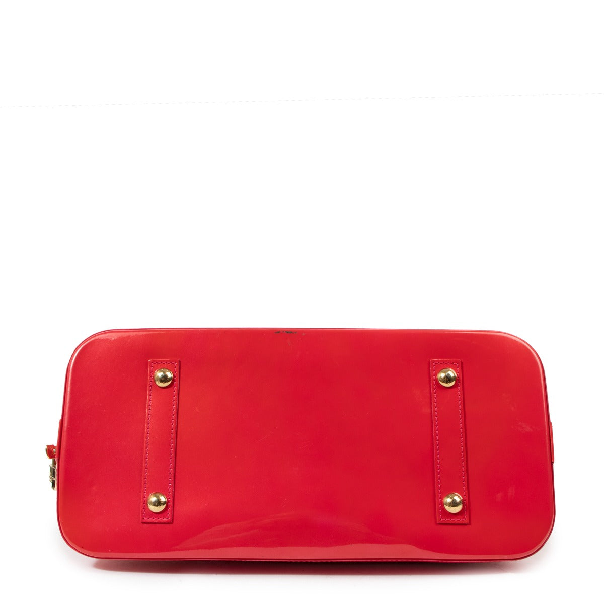 Louis Vuitton Rouge Grenadine Monogram Vernis Alma GM Bag