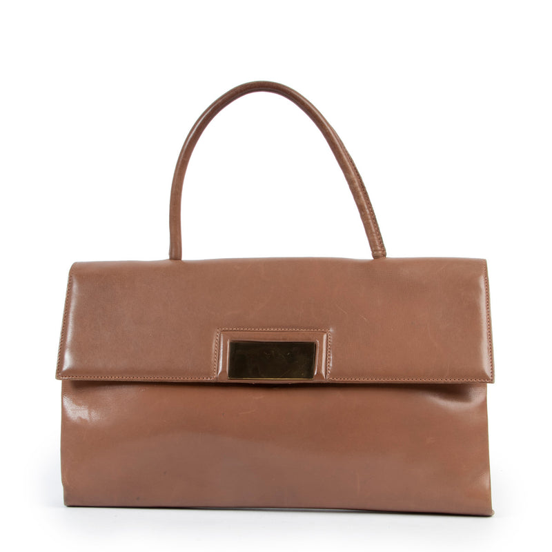 Delvaux Brown Top Handle Bag for the best price at Labellov