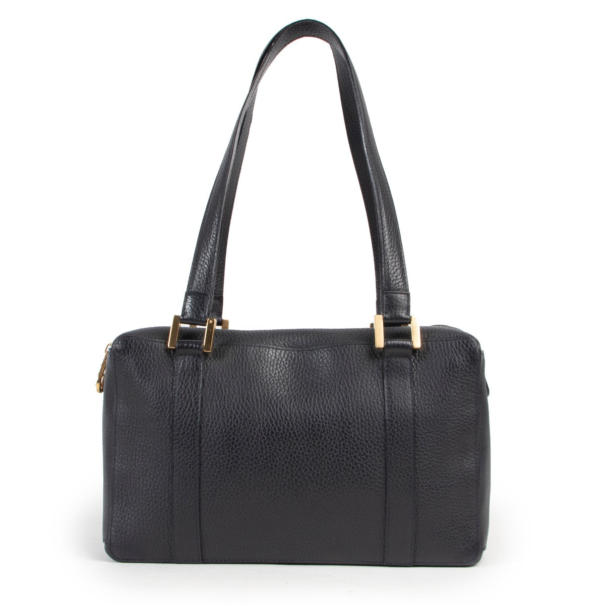 Shop safe online authentic second hand Delvaux Blue Leather Front Pockets Shoulder Bag in very good condition and at the right price at Labellov.com.