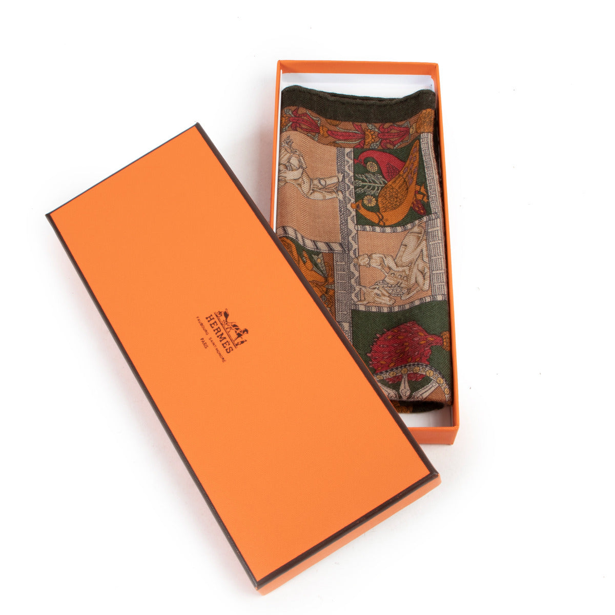 Hermès Cashmere and Silk Pochette Scarf