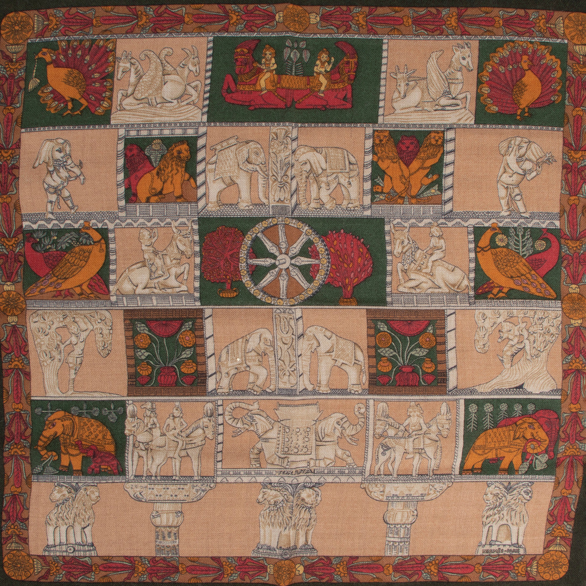 Hermès Cashmere and Silk Pochette Scarf