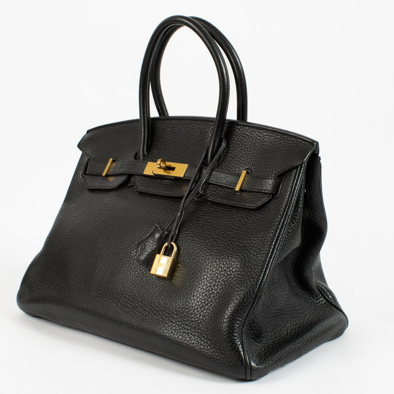 Hermès Birkin 35 Black Clemence GHW