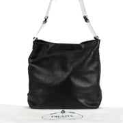 shop 100% authentic second hand Prada Black Leather Shoulder Bag on Labellov.com