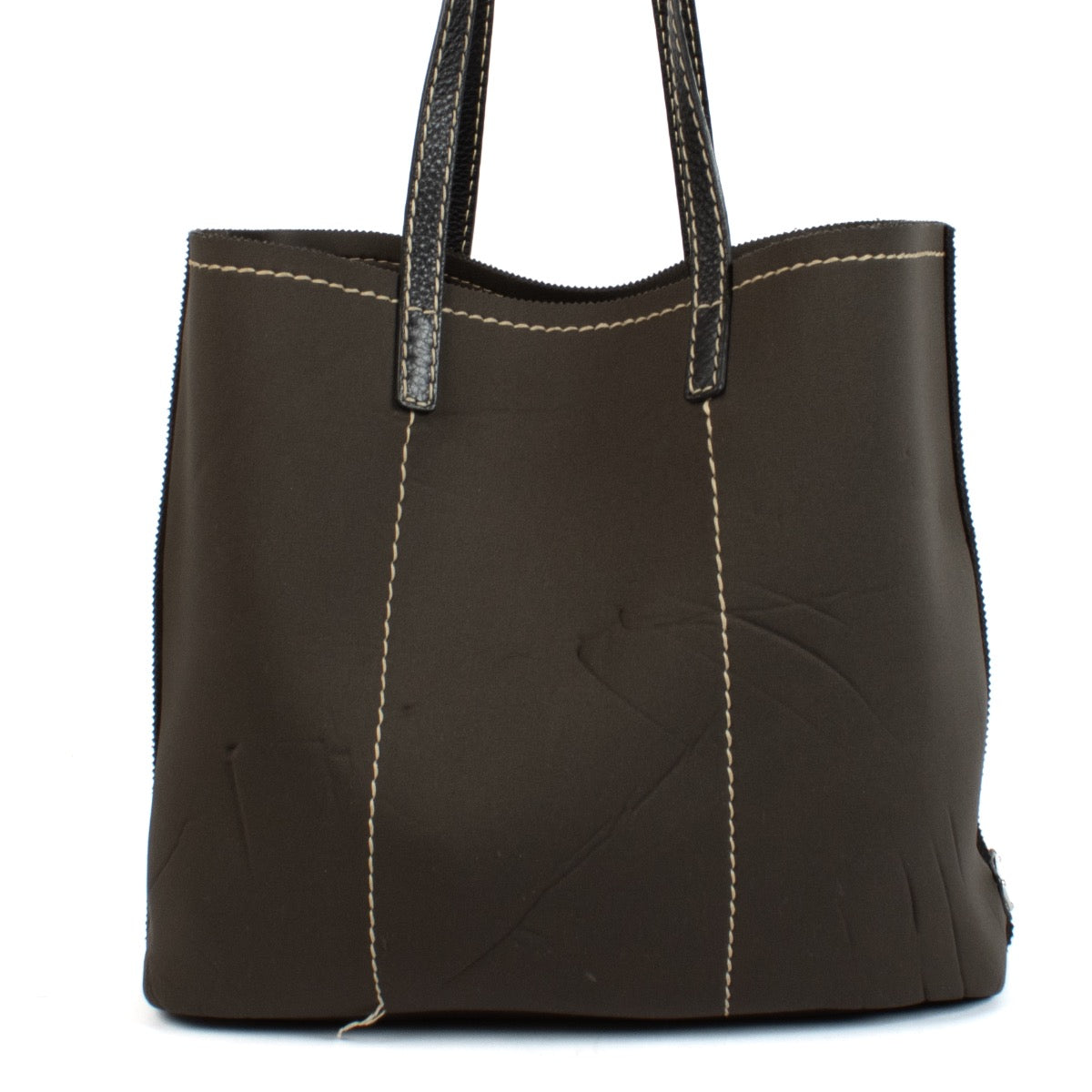 shop 100% authentic second hand Prada Green Neoprene Tote Bag on Labellov.com