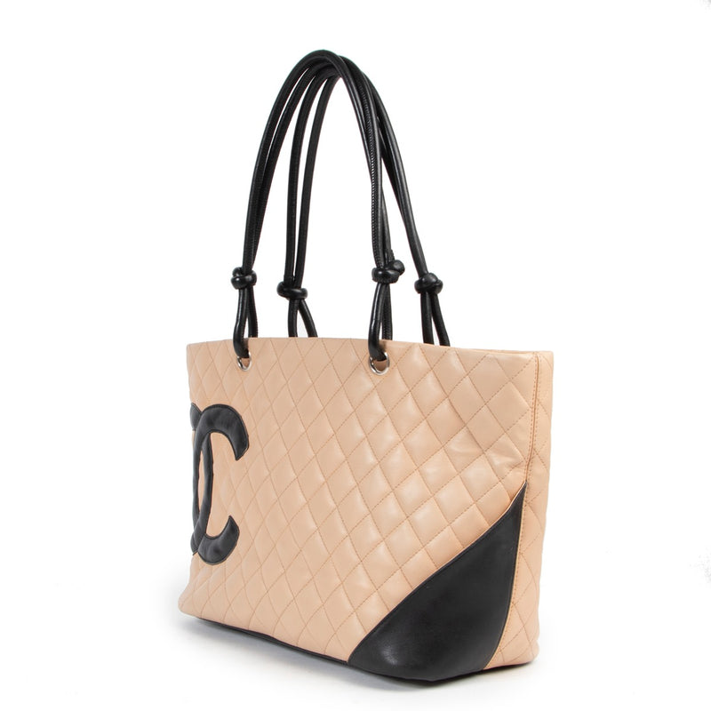 acheter en ligne Chanel Beige Ligne Cambon Tote Bag