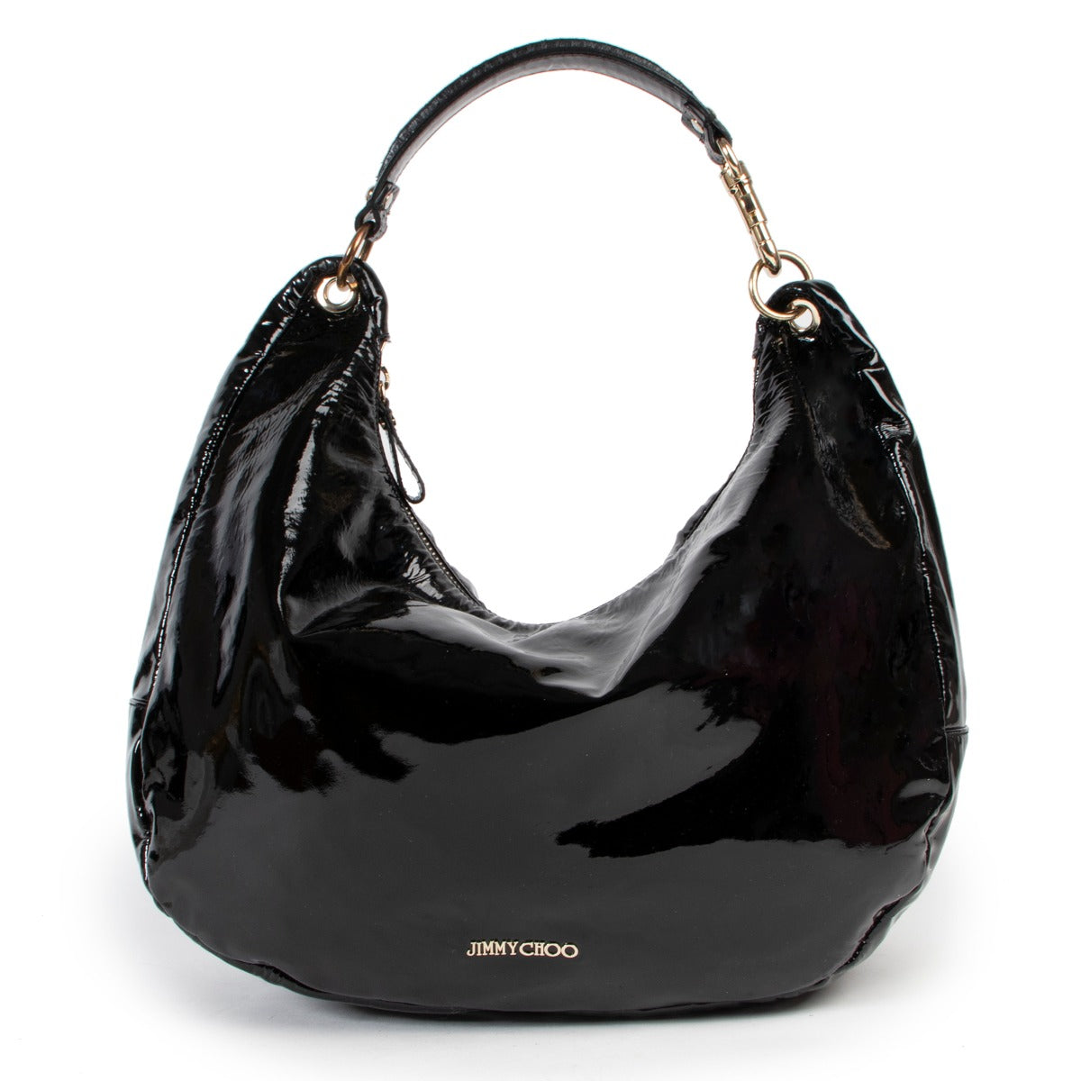 Shiny Black Bag by Jimmy Choo with an authentic style