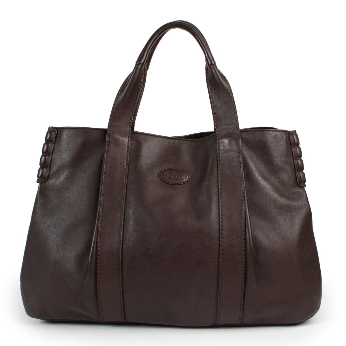 Shop safe online authentic second hand Tods Brown Shoulder bag in very good preloved condition at the right price at Labellov Antwerp.