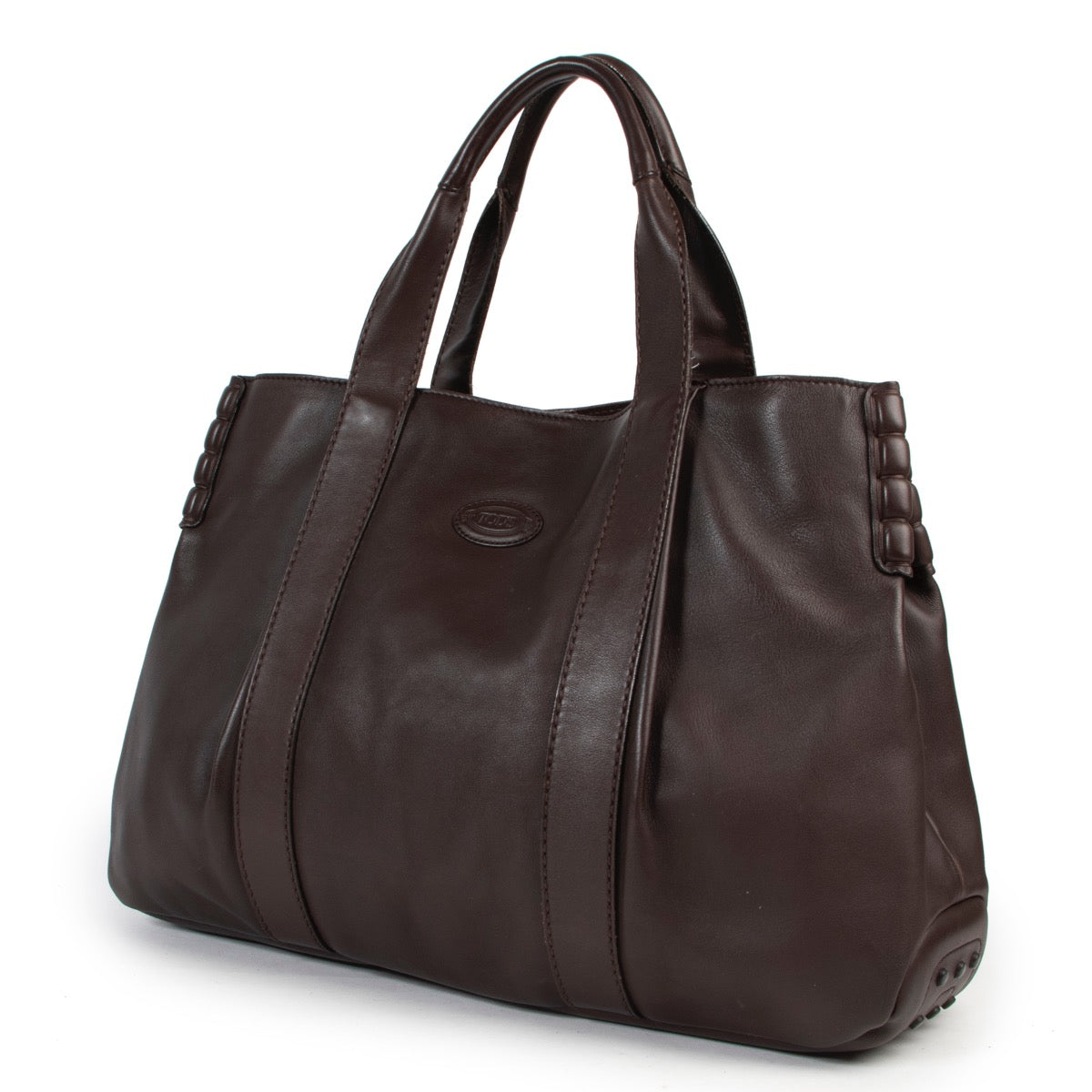 Shop safe online authentic second hand Tods Brown Shoulder bag in very good preloved condition at the right price at Labellov Antwerp.