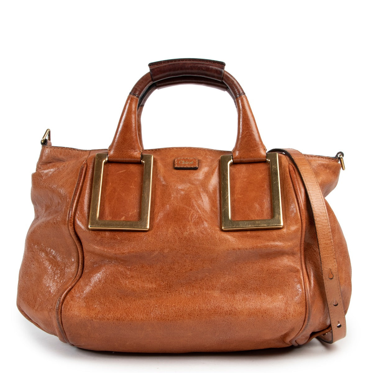Chloé Cognac Top handle bag at Labellov