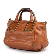 The Chloé Cognac Top handle bag in good condition at Labellov