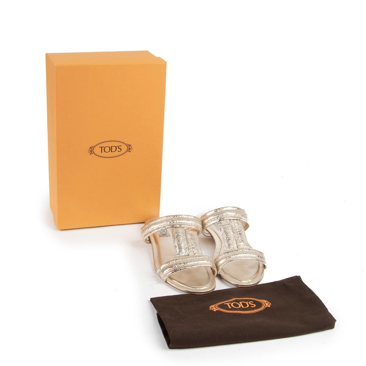 Tods Silver Sandals in very good condition