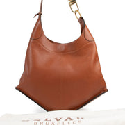Brown bag on Labellov in good condition with golden chain