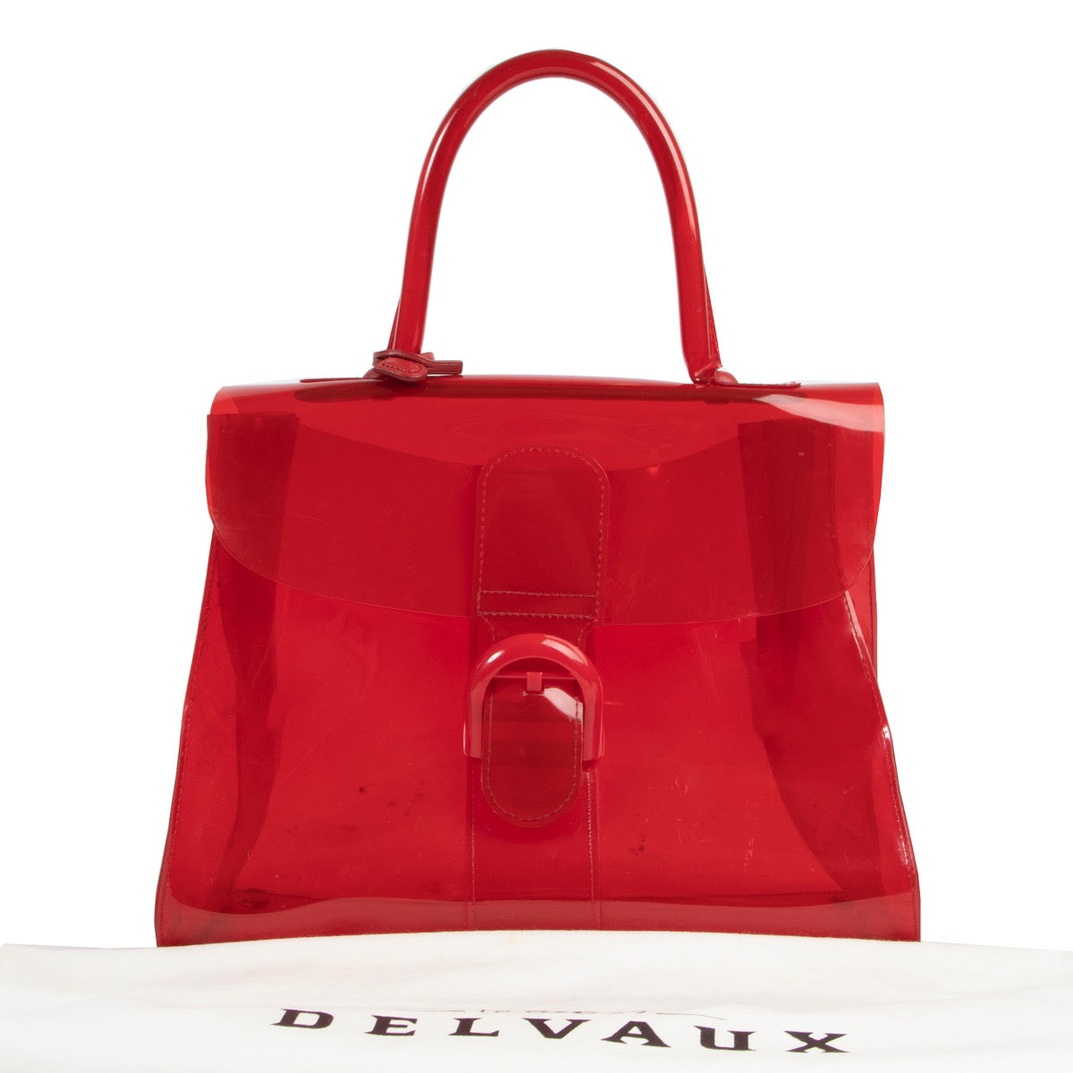 Buy safe online Delvaux red bag Labellov store preloved vintage in good condition at Labellov.Com.